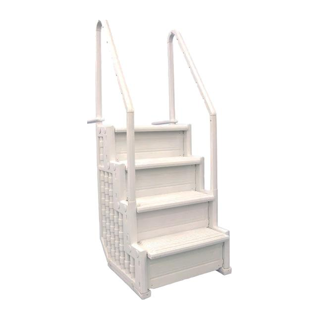 Blue Torrents Antigua White Entry Step, 32" Wide | AC 30163