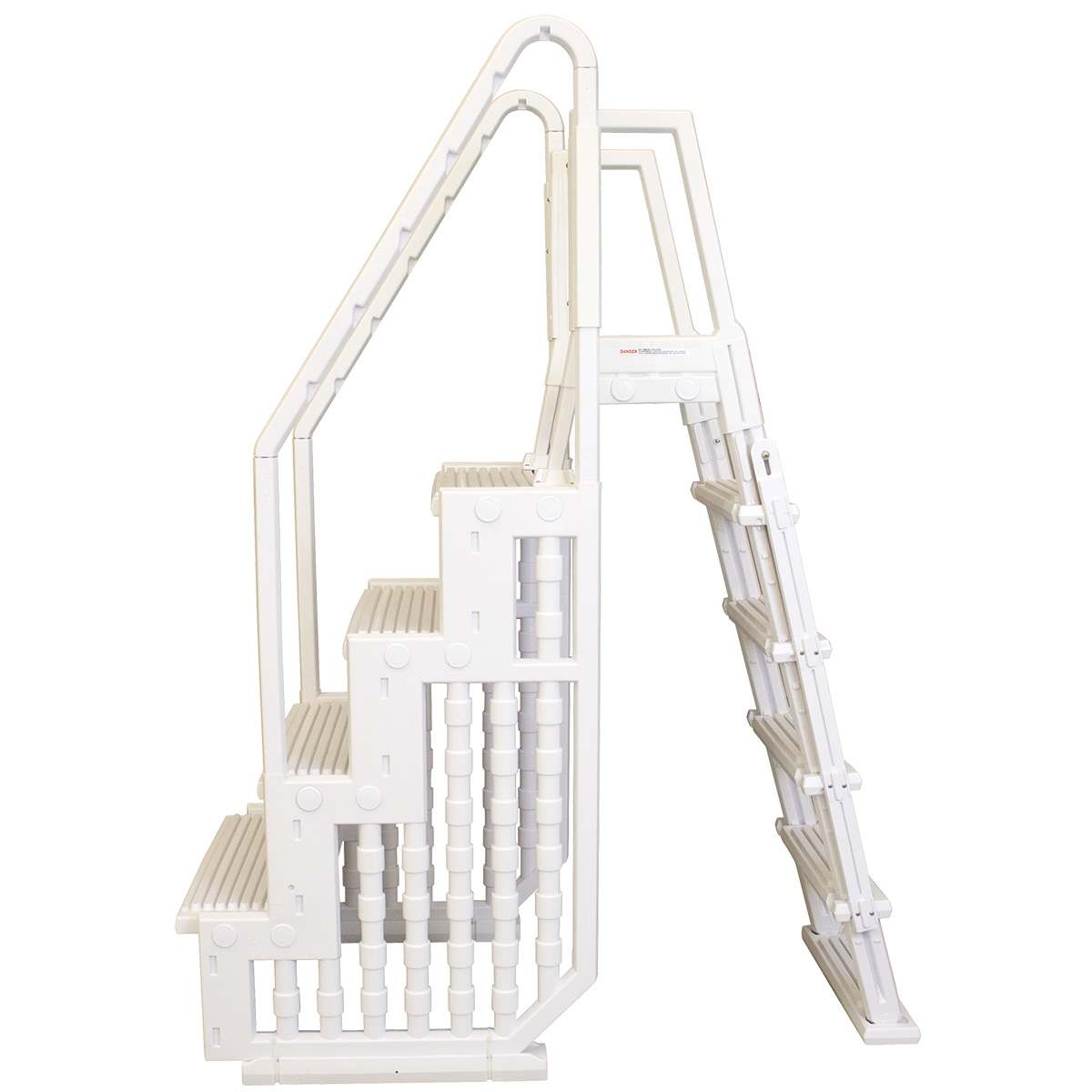 Blue Torrents Cayman White Entry Step System, 32" Wide | AC LDR