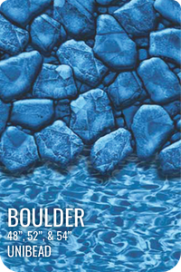 GLI Boulder Above Ground Unibead Liner 27' Round 52" Wall, 05-0027RD-BLD-UB-52