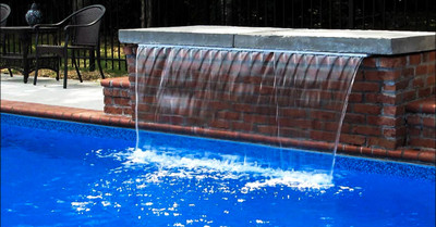 Natural Wonders Classic Gray 36" Waterfall With 3' x 1" Lip Back Port, 25577-321-000