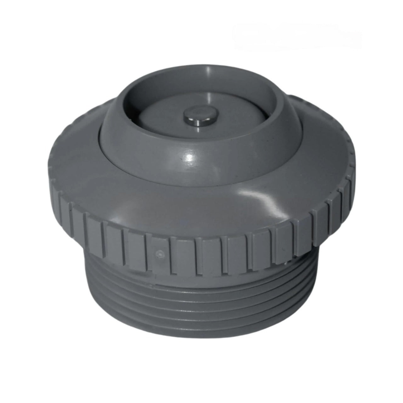 Dark Gray 1.5" Eyeball Return Fitting with Check Valve by CMP | 25552-507-000Dark Gray 1.5" Eyeball Return Fitting with Check Valve by CMP | 25552-507-000
