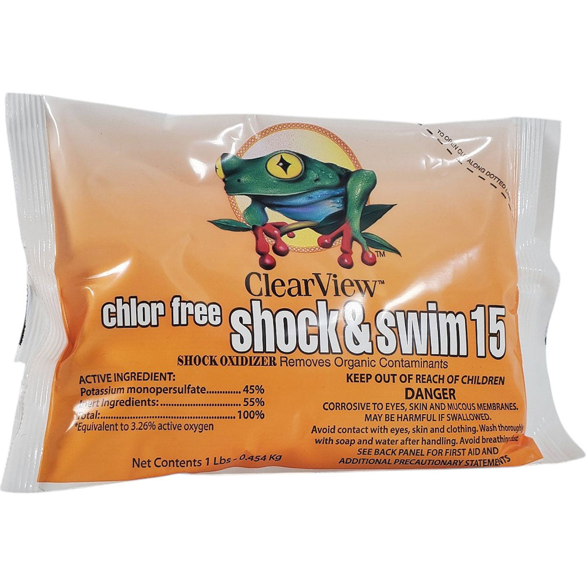 ClearView CVCF001 Chlor Free Shock & Swim 15 - Chlorine-Free Pool Oxidizer | 1 lbClearView CVCF001 Chlor Free Shock & Swim 15 - Chlorine-Free Pool Oxidizer | 1 lb