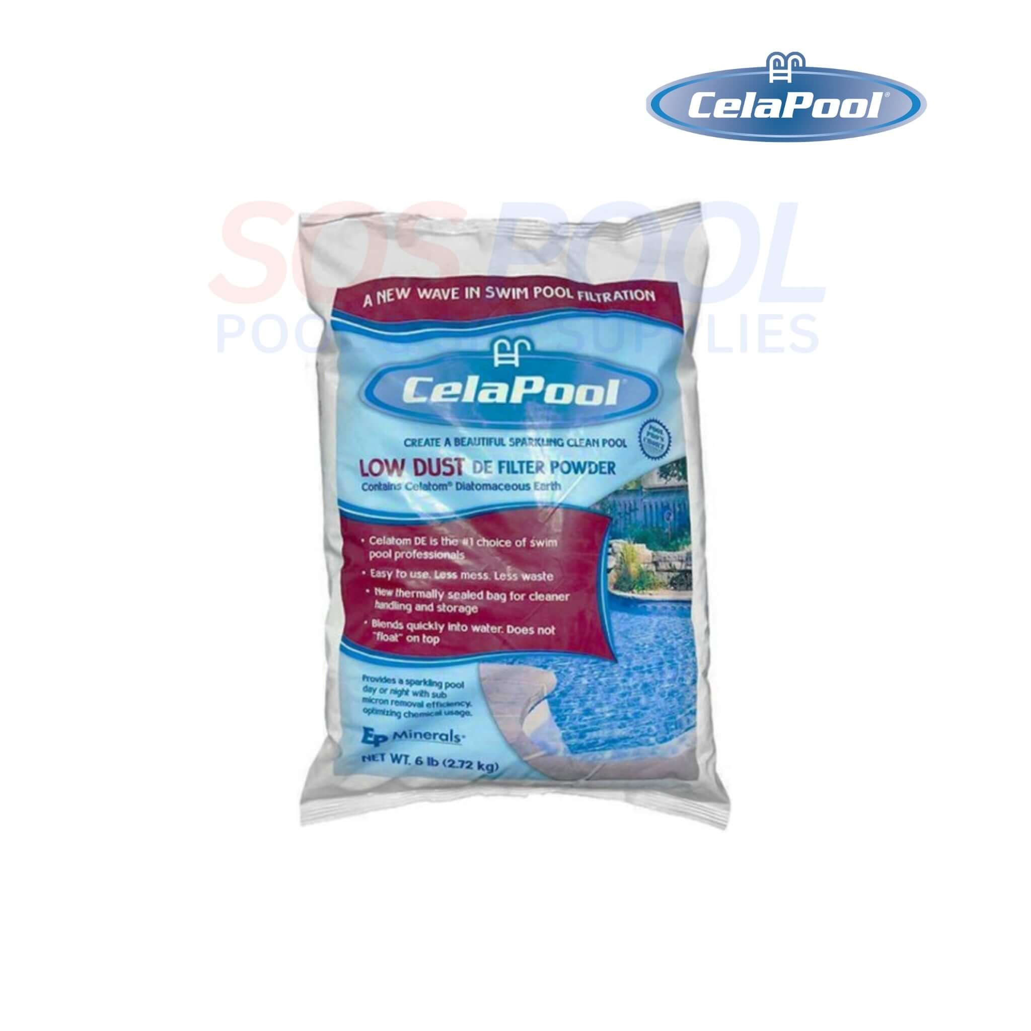 CelaPool Low Dust D.E Pool Filter Media 6 lbs | CPDE6