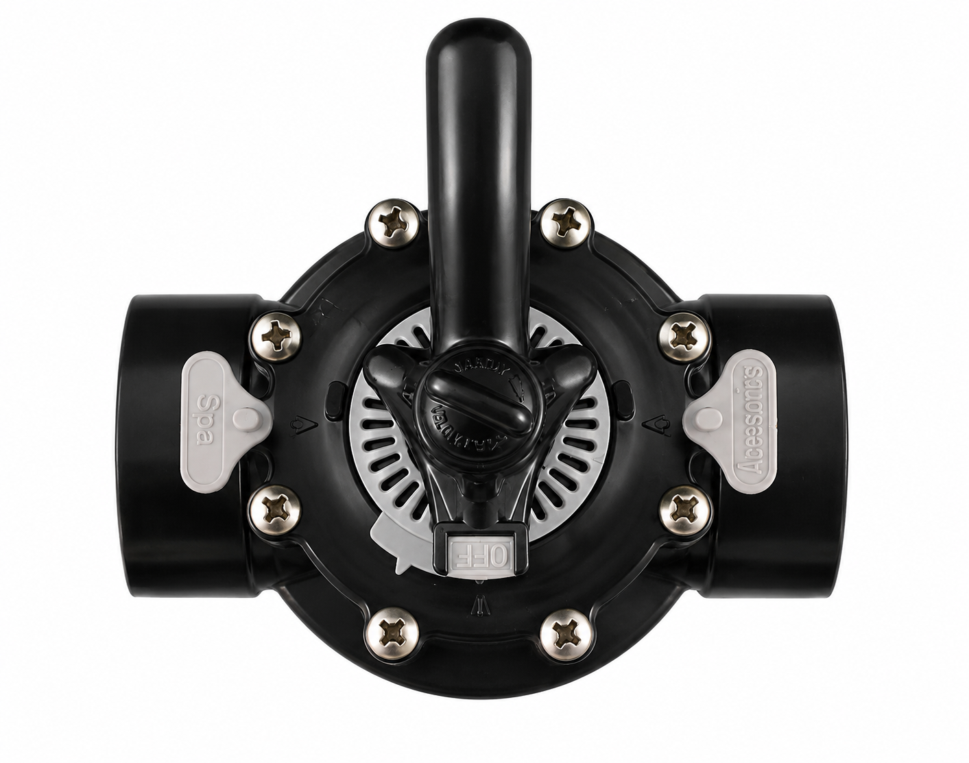 CMP | 25912-204-000 | HydroSeal 2-Way Diverter Valve | 2" Socket x 2.5" Spigot, Black