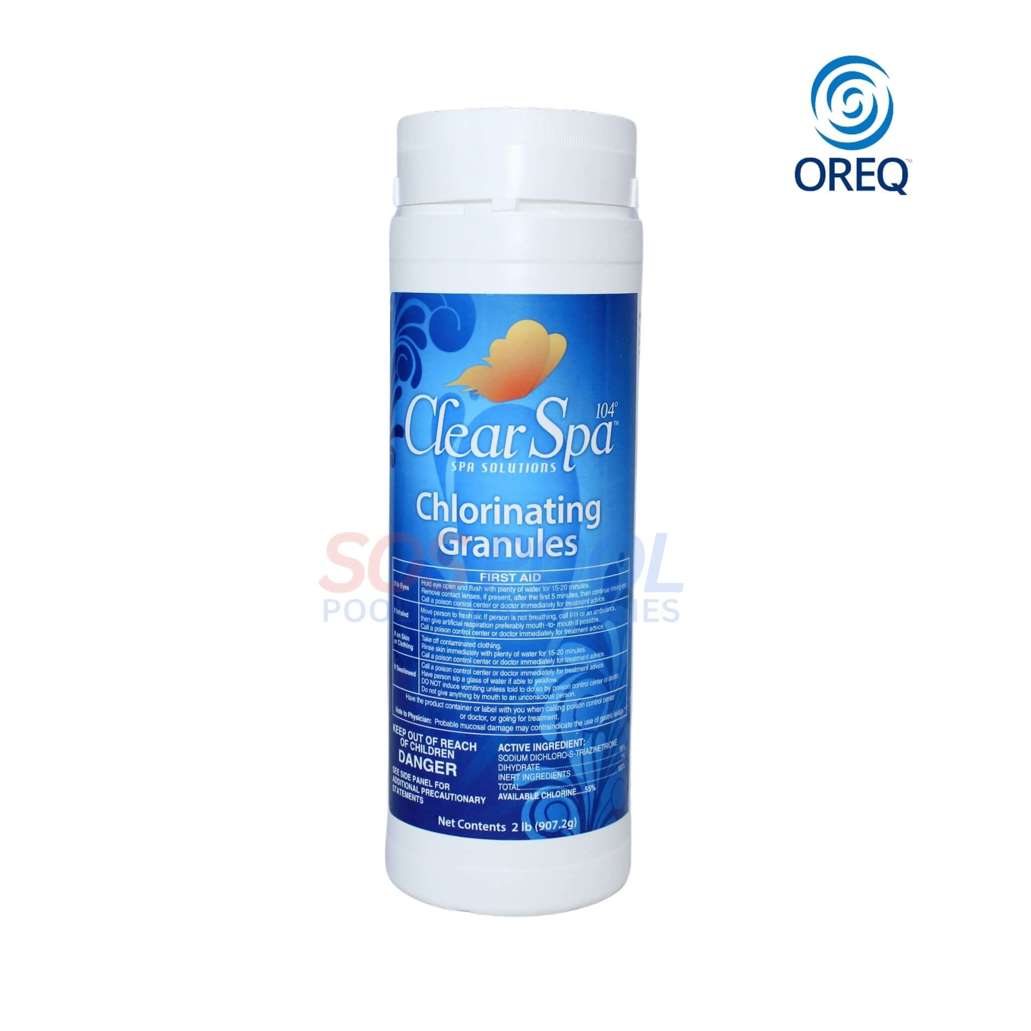 Clear Spa Chlorinating Granules | 2lb | CSDD002