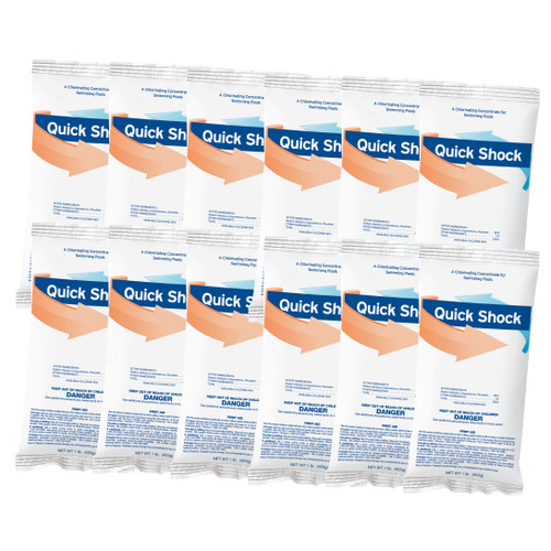 Durachlor Quick Shock – 12 x 1 lb | Fast-Dissolving Pool Chlorine Granules