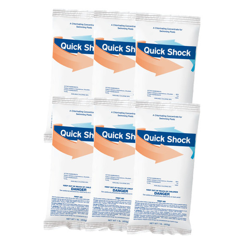 Durachlor Quick Shock – 6 x 1 lb | Fast-Dissolving Pool Chlorine Granules