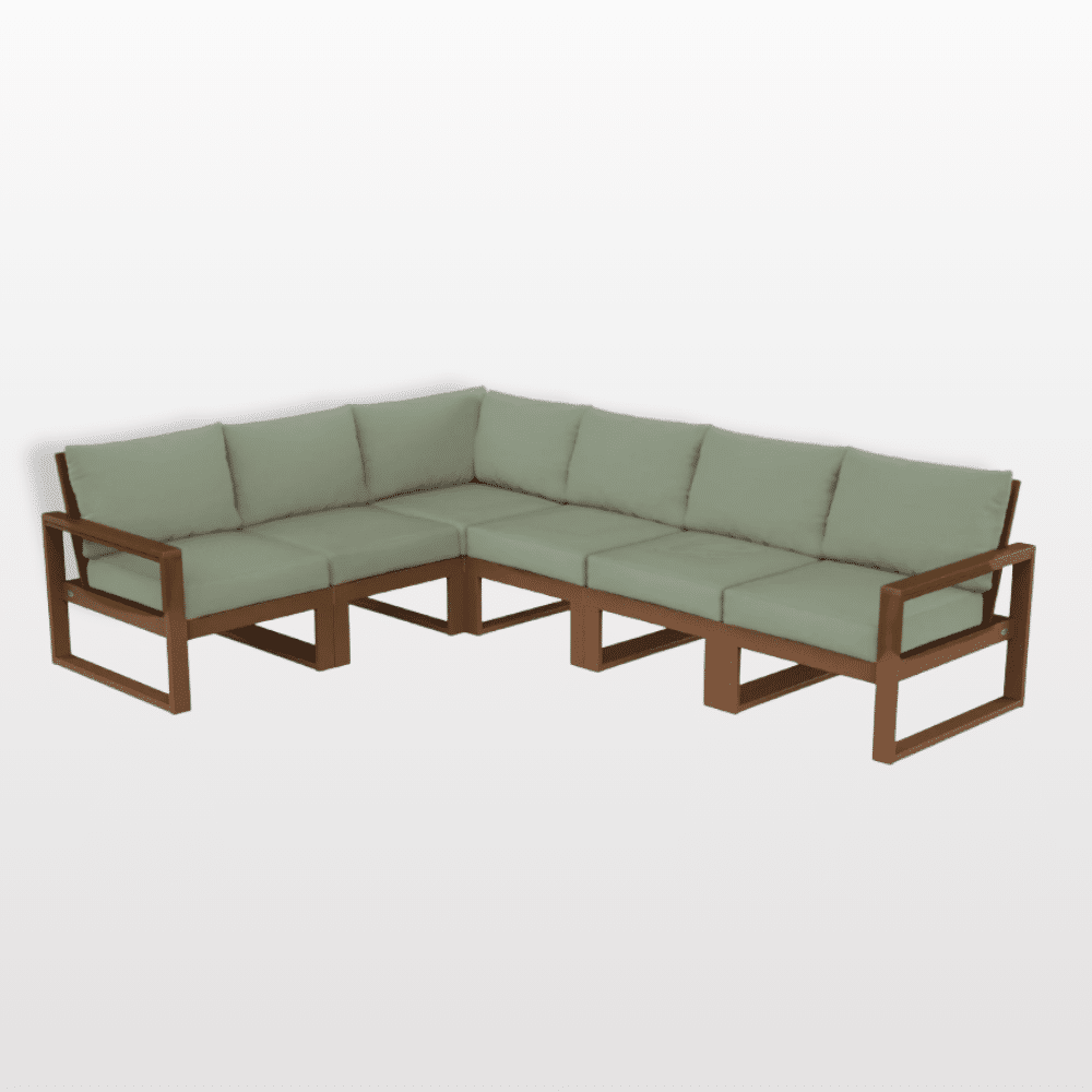 POLYWOOD Edge 6-Piece Modular Outdoor Sectional
