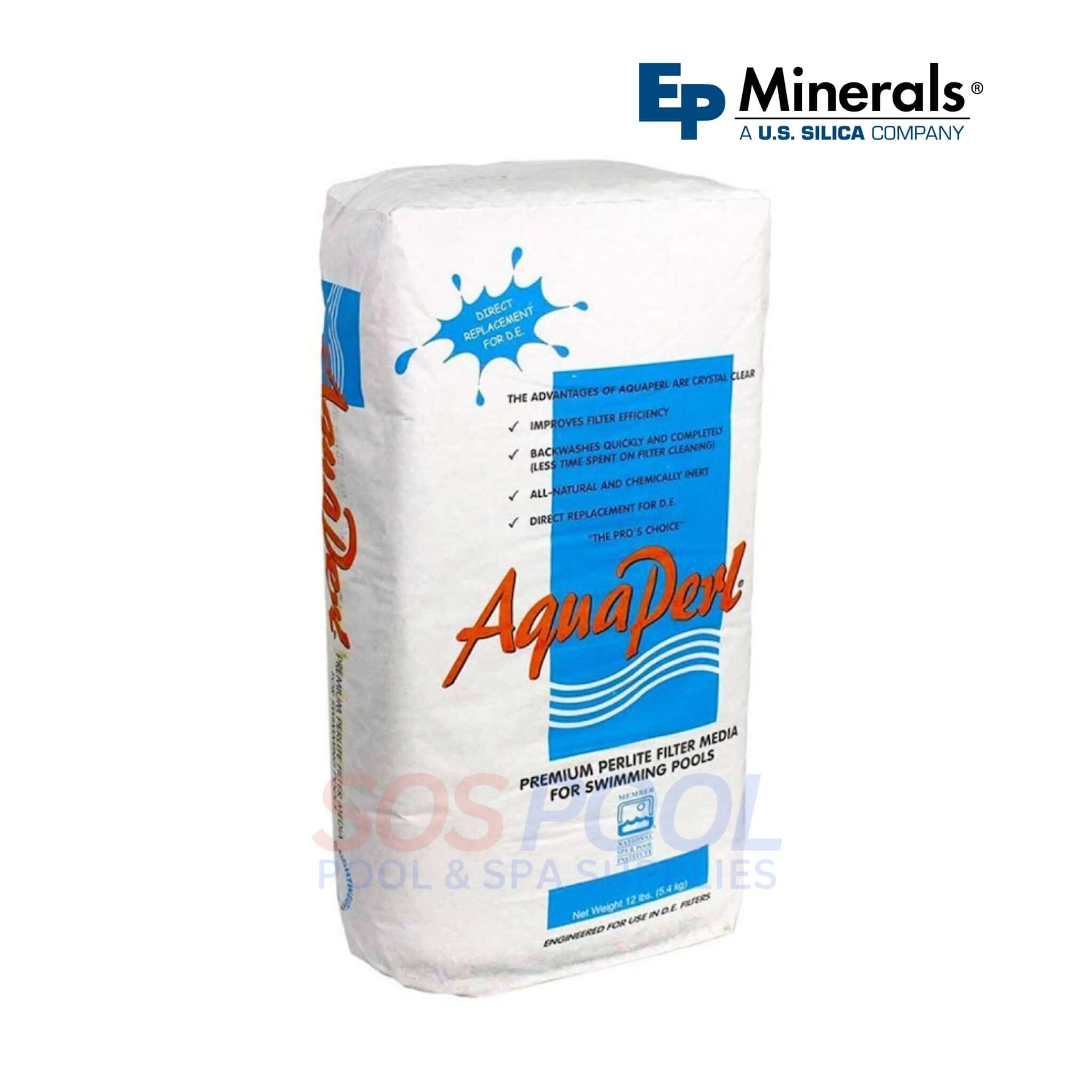 EP Minerals AquaPerl Perlite Diatomaceous Earth Alternative | 12.5 lbs. | 81612