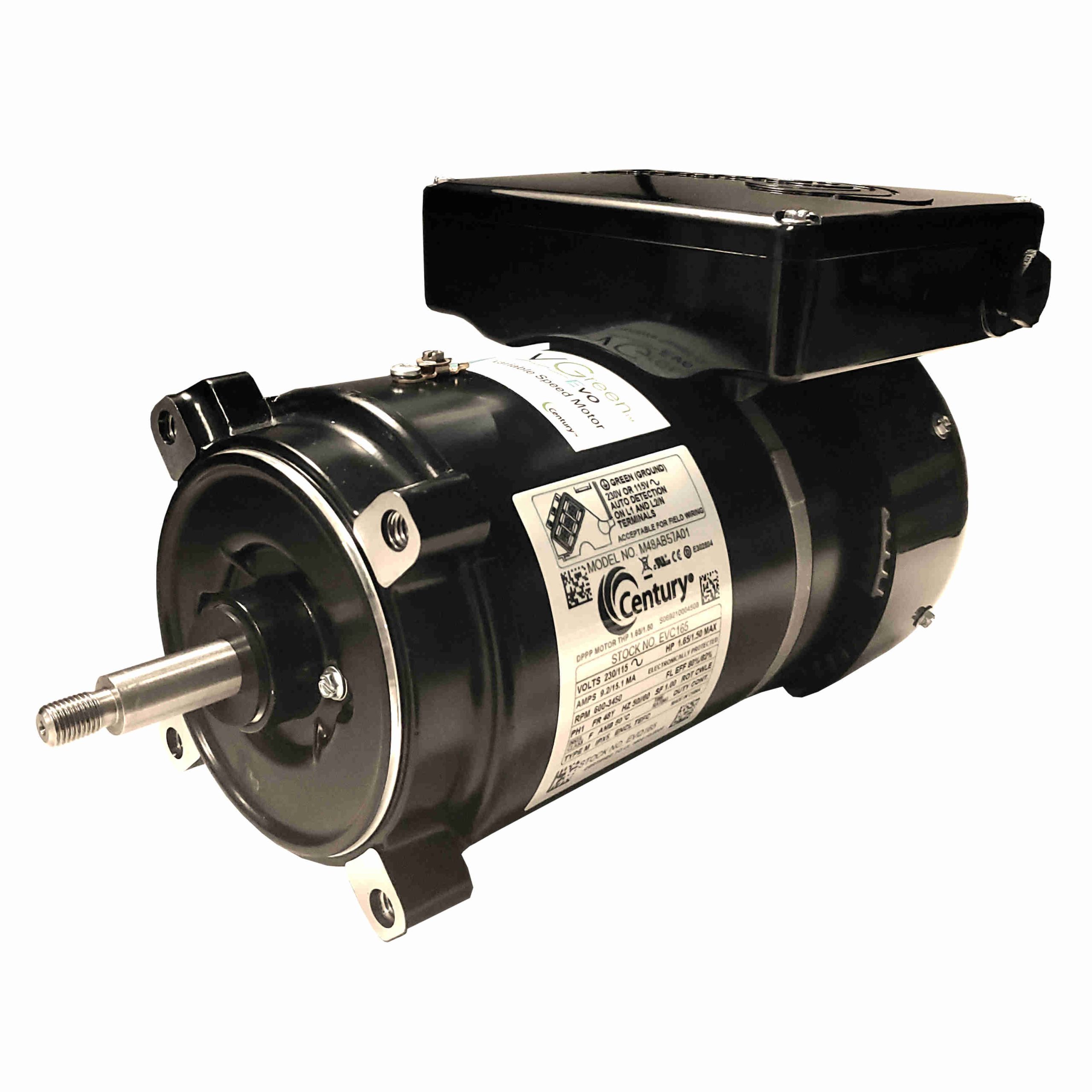 Century VGreen Evo Variable Speed 1.65 THP C Flange Pool Pump Motor, 230/115 V, 56J Frame