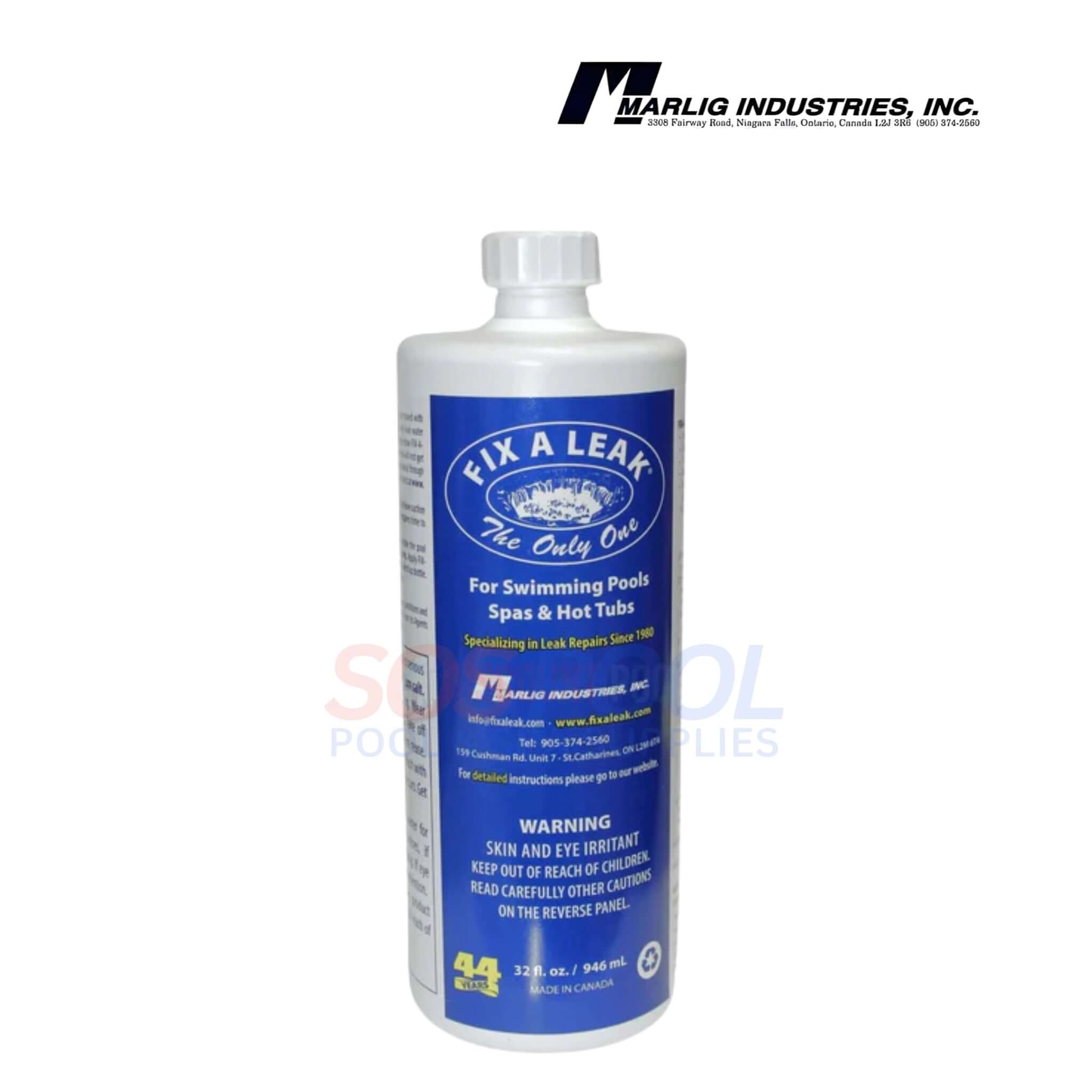 Marlig Fix-A-Leak Pool and Spa Leak Sealant | 32oz | FAL32