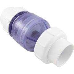 Flo Control True Union Swing Check Valve, 2", Clear | 1700C20
