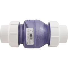 Flo Control True Union Swing Check Valve, 2" Slip, Clear | 1720C20