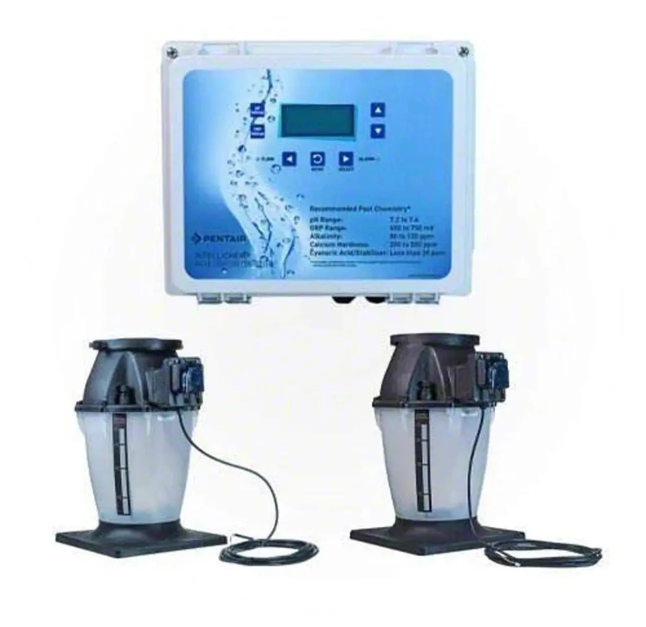 Pentair | 522622 | IntelliChem Controller with Acid & Chlorine Tanks and Tank-Mounted Pumps – Automated Pool Water Chemistry System