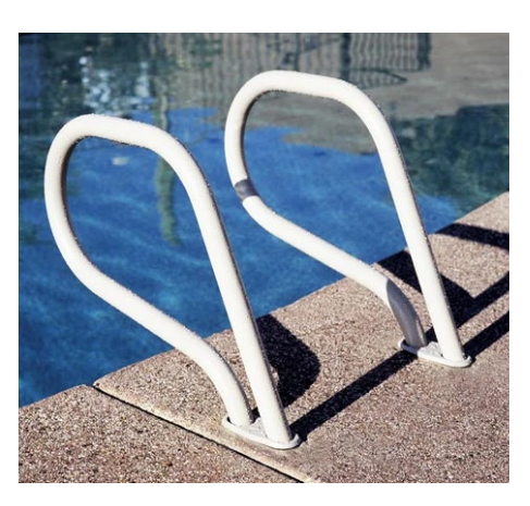 Inter-Fab Gibralter Style Grab Rail Pair .049 White - G4G049-TPC-W