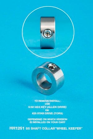 Hammer-Head Axle Shaft Collar, Stainless Steel, Set of 2 | HH1251