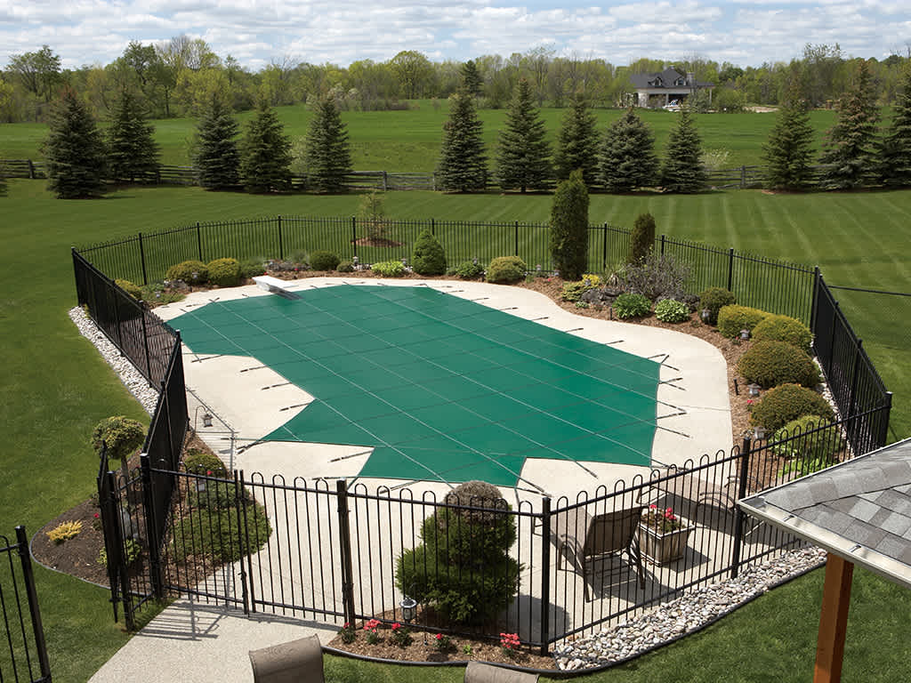 Hpi Standard Green Mesh, 16'X32' Pool Size Safety Cover - 18'X34' Cover Size | DG16325
