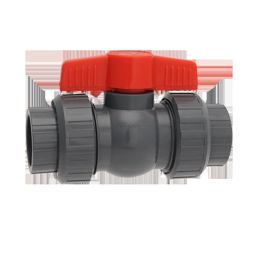 Hayward QTA True Union PVC Ball Valve 2", Socket x Threaded, Gray | QTA1020CSEG