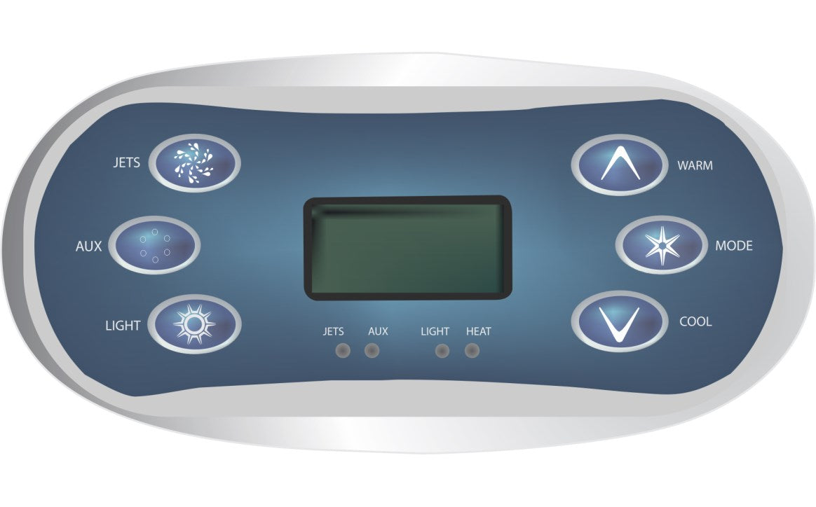 HydroQuip | 80-11774-K | VL600S 6-Button Topside Overlay