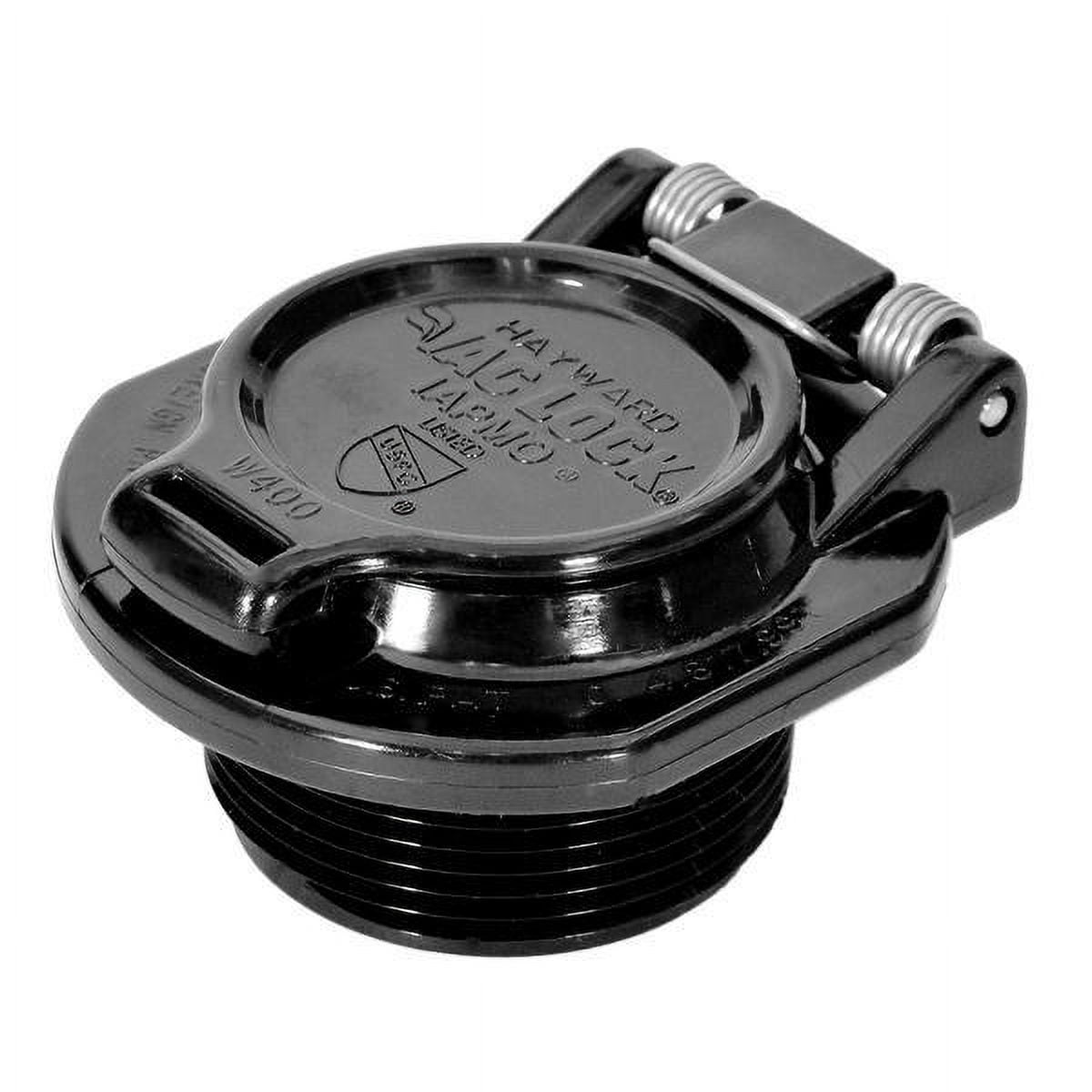1.5" MPT Vac Lock Safety Wall Fitting in Black by Swimables — W400BWHP | SW-30-4041.5" MPT Vac Lock Safety Wall Fitting in Black by Swimables — W400BWHP | SW-30-404