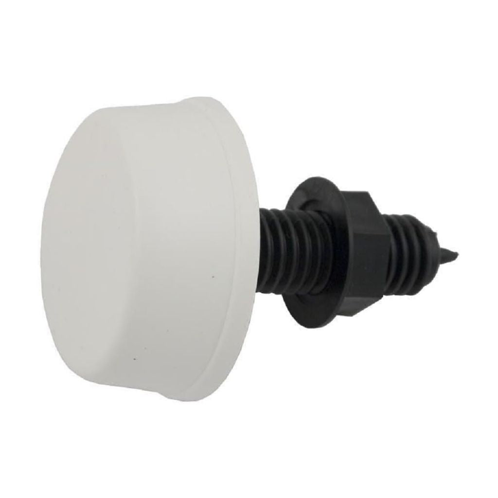 Herga Mushroom Air Button, White | 6433-CZZZ