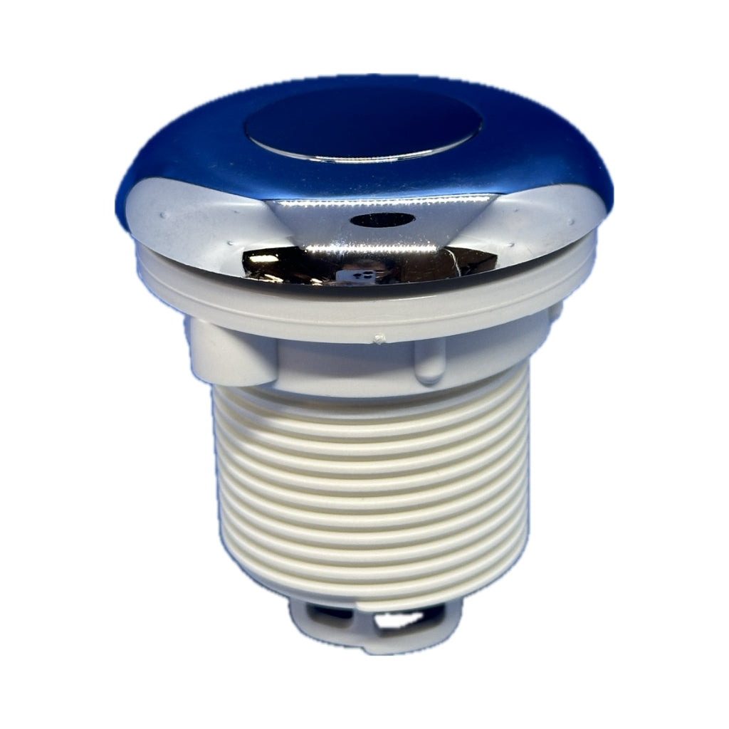 Hydrabaths Air Button, Flush, with Nut, Chrome | HSA-117