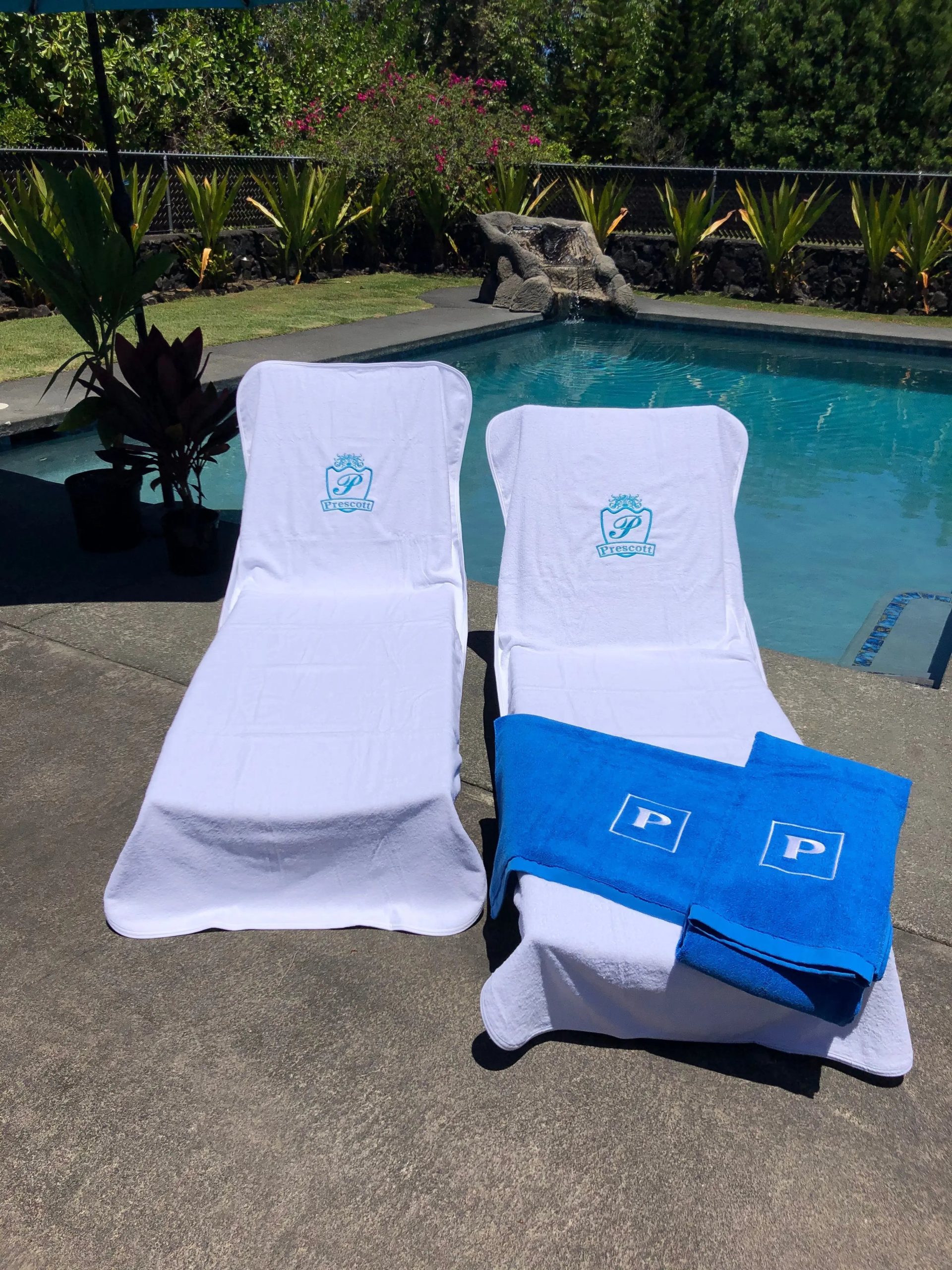 Fattowels | CL6002 | Large, Fitted, Solid Terry Cloth Chaise Lounge Cover 30" X 86"