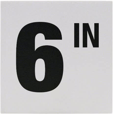 Inlays 6" Depth Marker Tile, Non-Skid, 6" x 6" | C620506