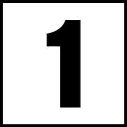 Inlays No. 1 Marker, Number Only | C621010