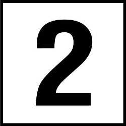 Inlays No. 2 Marker, Number Only | C621020