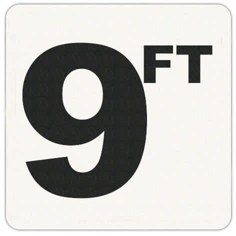 Inlays 9' Depth Marker, Vinyl | V620090