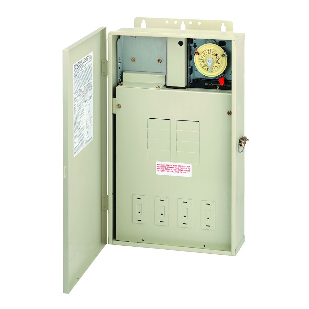 Intermatic Load Center 125 A w/ T104M Mechanism, 8 Breakers | T40004R