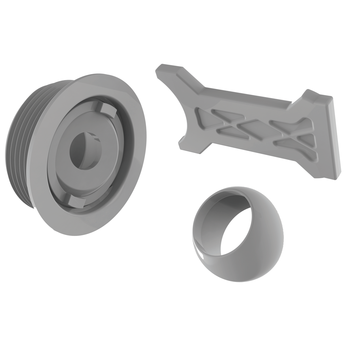 AquaStar Flush Retrofit Eyeball - Light Gray