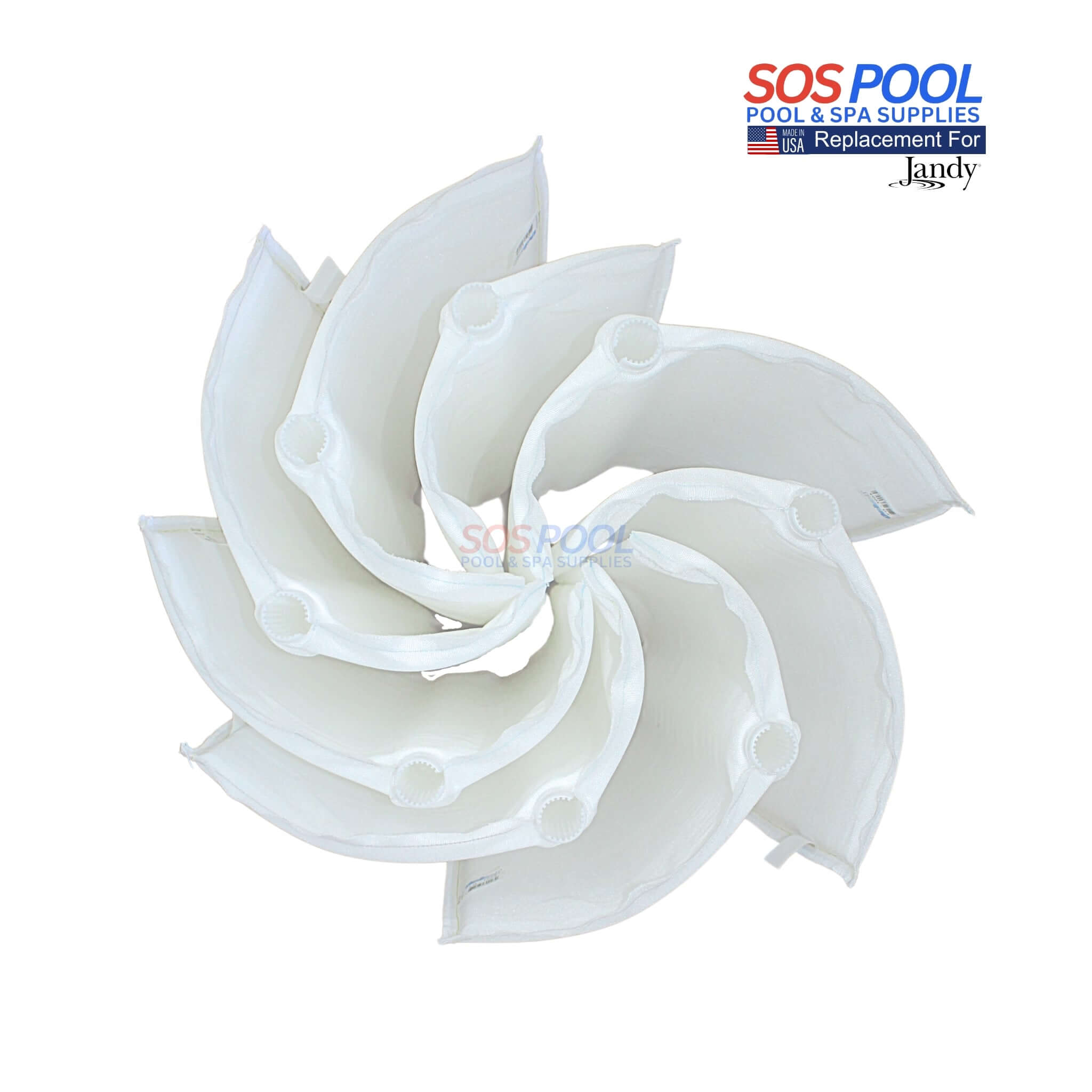 Jandy DEV Series 60 sq. ft DE Filter Unicel Replacement Grids | 7 Large & 1 Partial | Made in USA | FS-2005