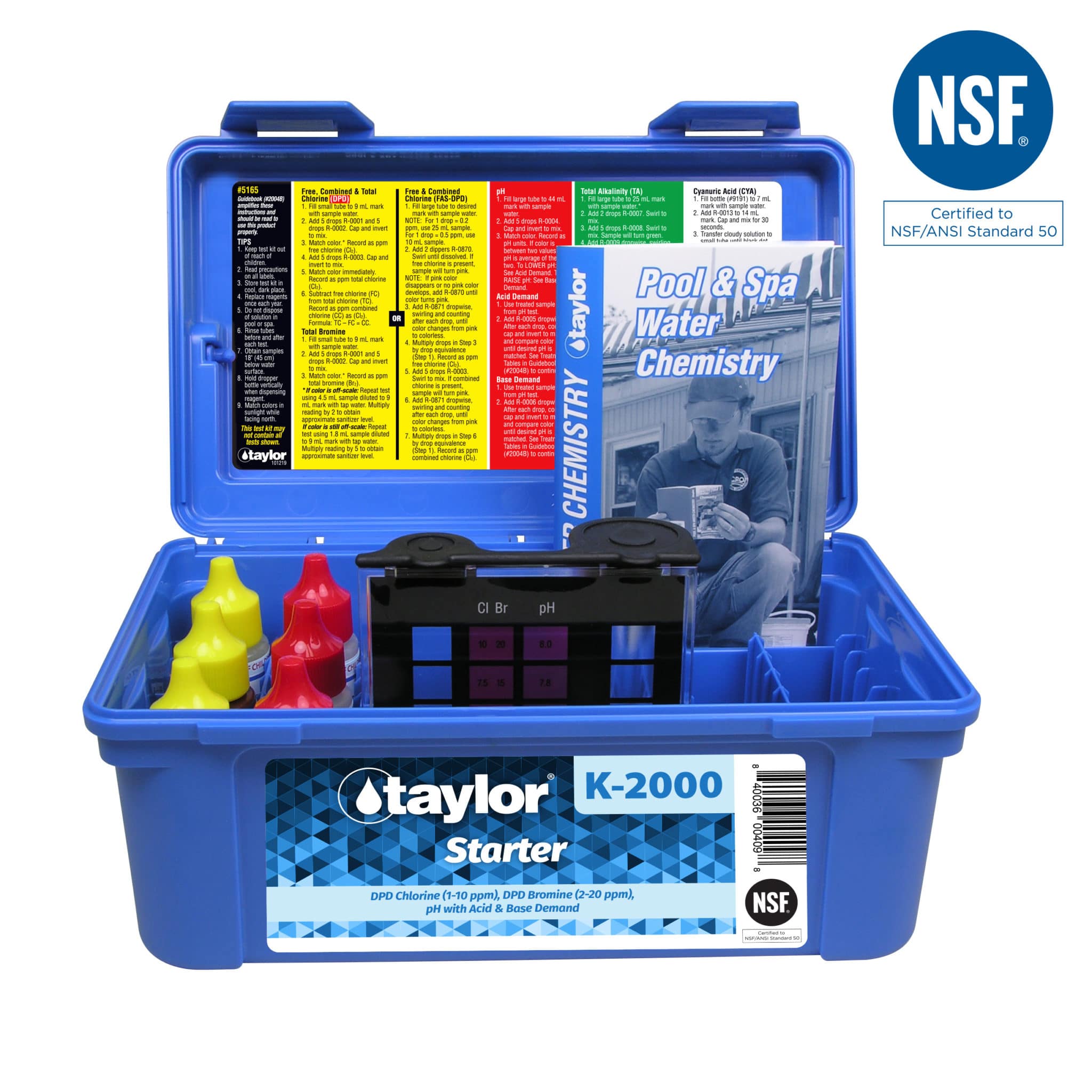 Taylor 2000 Series Test Kit for Swimming Pools & Spas