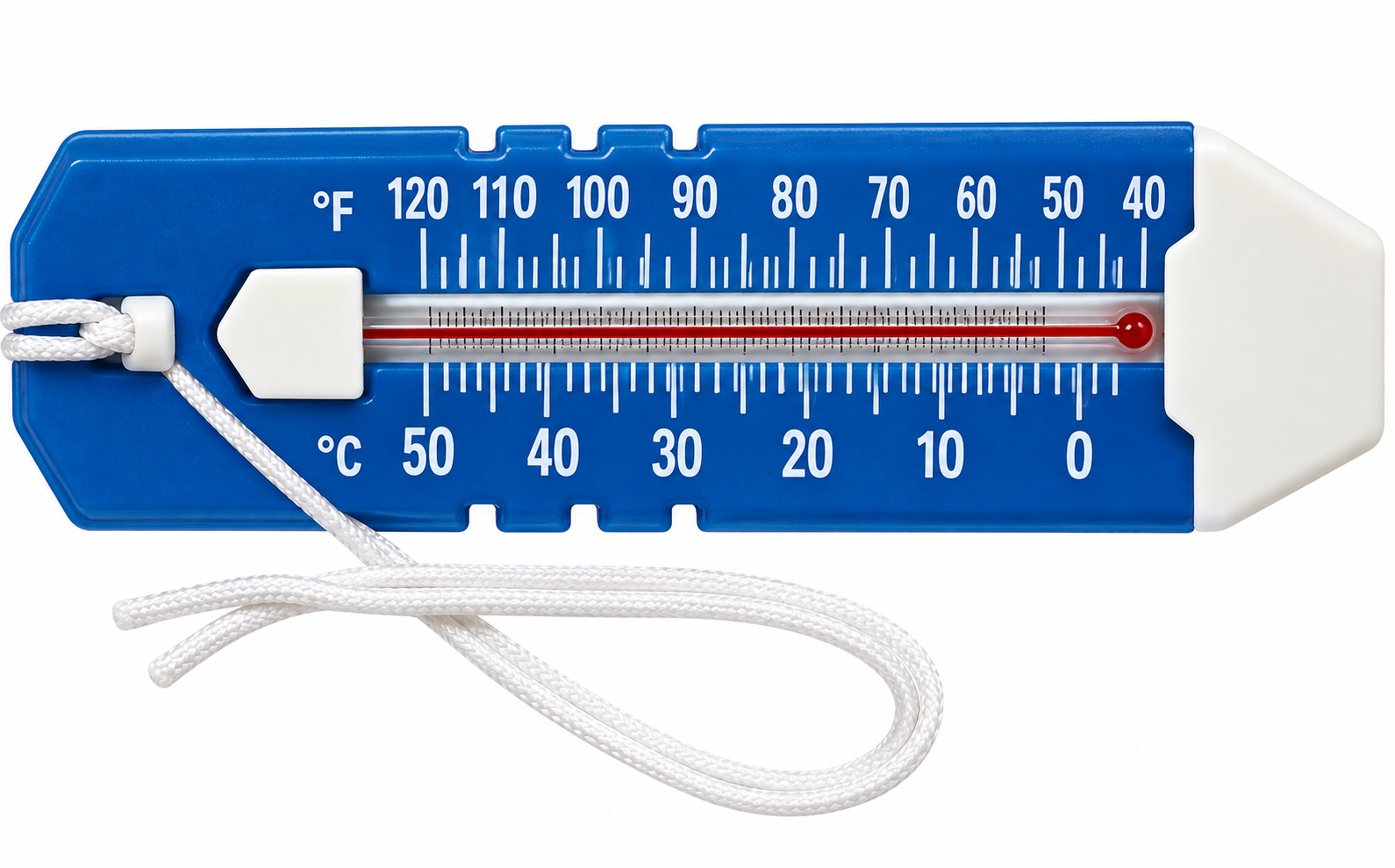 PoolStyle | K151CBX24/SCP | 10" Deluxe Jumbo EZ-Read Thermometer with Cord