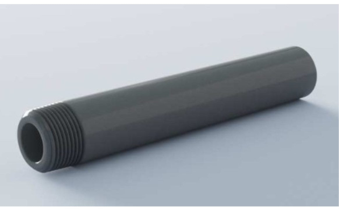 Westlake Pipe & Fittings | 220120 | 2" x 12" SCH 80 PVC Threaded Nipple