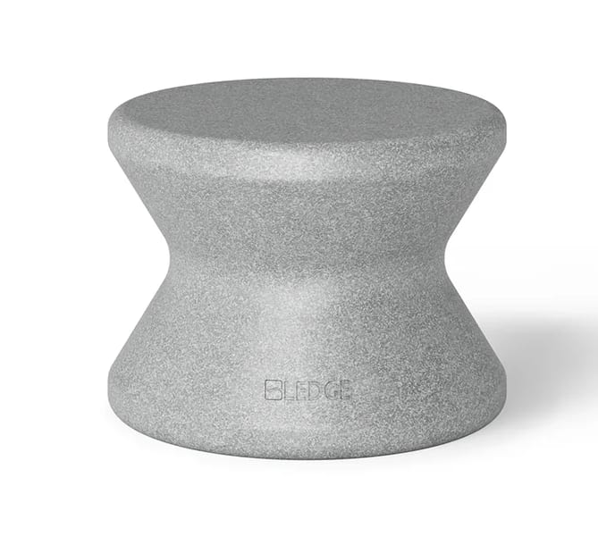 Ledge Lounger 14" Granite Gray Signature Standard Side Table Without Umbrella Hole