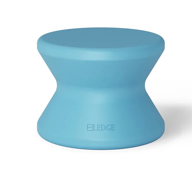 Ledge Lounger 14" Light Blue Signature Standard Side Table Without Umbrella Hole