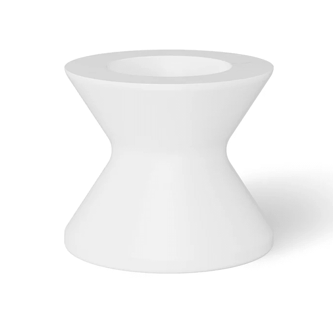 Ledge Lounger 22" White Signature Tall Ice Bin Side Table Without Lid