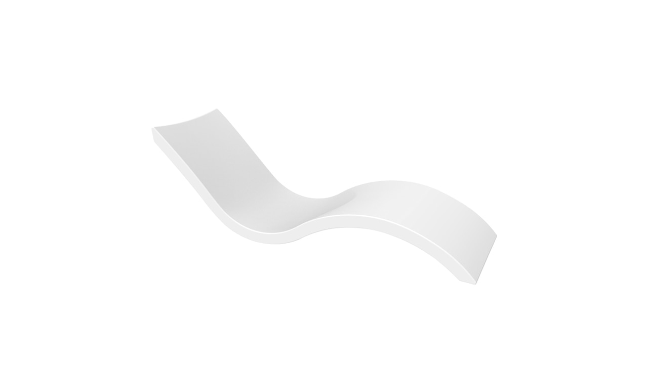 Ledge Lounger Signature Chaise - White