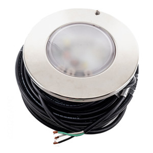 J&J Electronics ColorSplash XG-W 300 LED 12V Polished Pool Light with 100' Cord, 23049