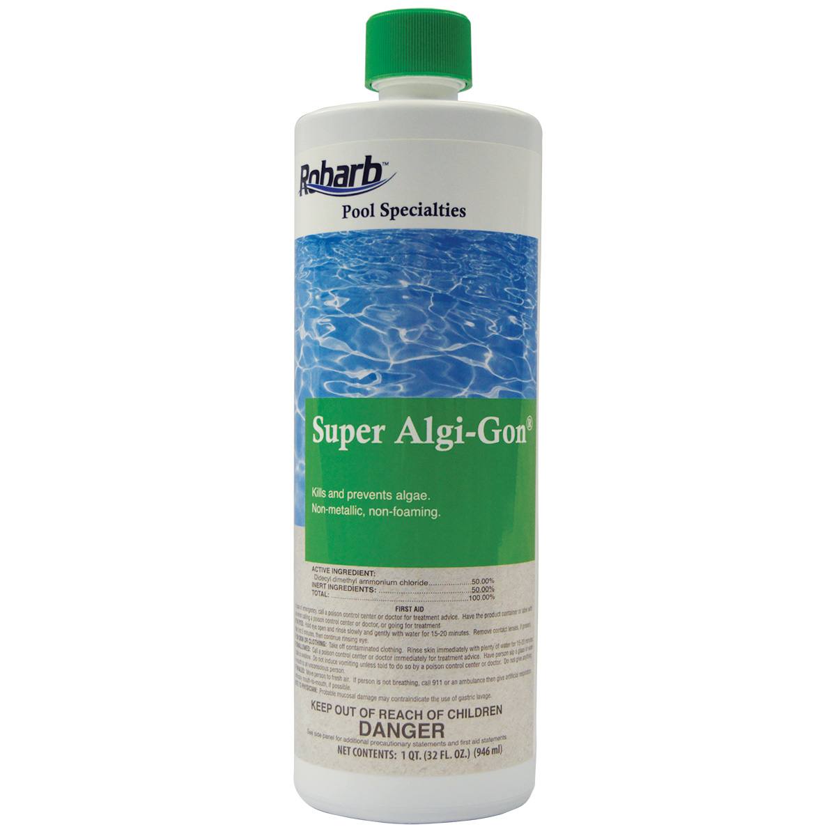 Applied Bio Algi-Gon Algaecide, 1 qt, 50% Quat, Concentrated | 40714A