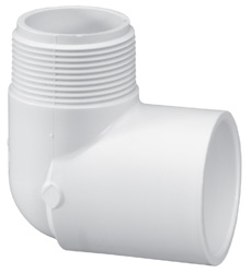 Mpt x Slip Schedule 40 PVC - Male Adapter Elbow
