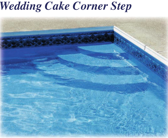 Latham Polymer Corner Wedding Cake Step 2ft Radius ST9004