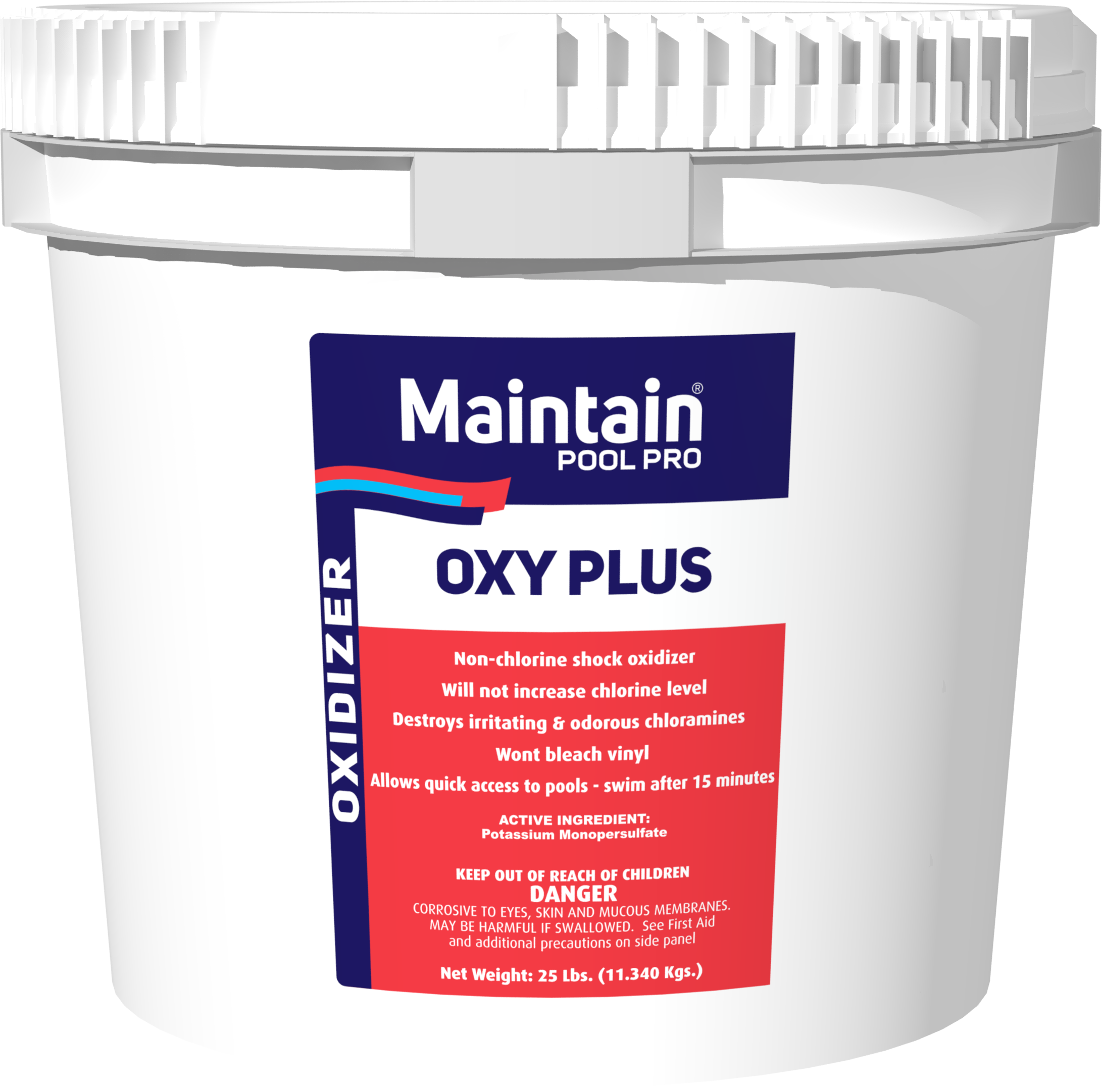 Oxy Plus Non-Chlorine Shock for Hot Tubs and Pools, 25 lb. Container