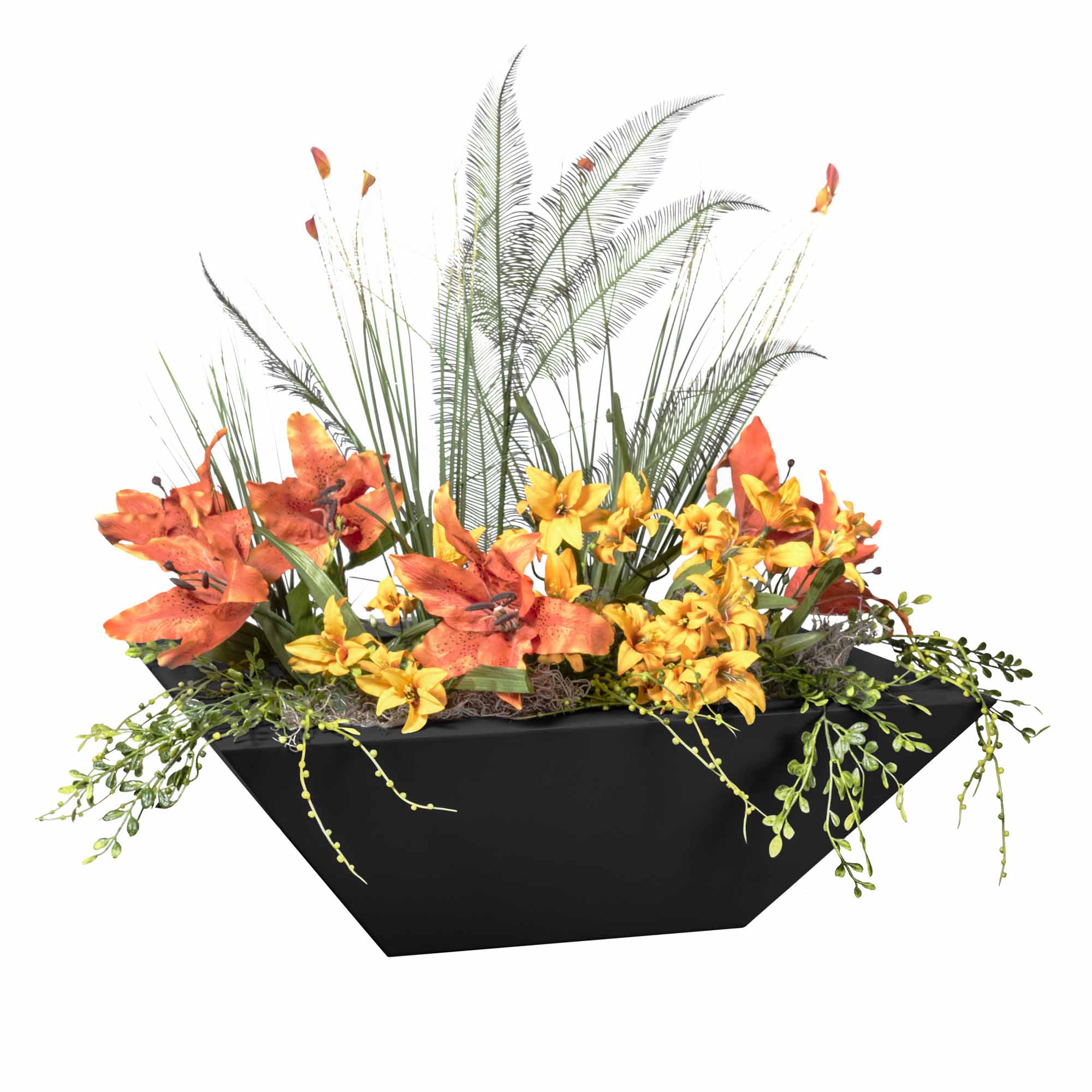 30" Maya Bowl - Powder Coated - Silver Vein - Bowl Only