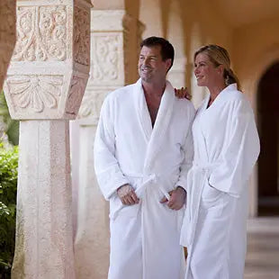 FatTowels Microterry "Supersoft" Robe – Shawl Collar, Soft & Warm Spa Robe (10 Pack)