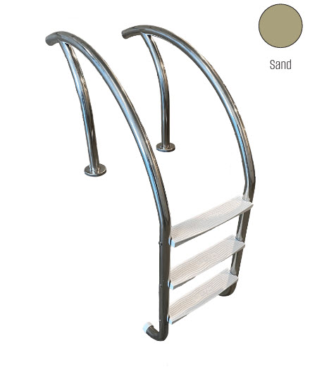 GPP - Modern 3 Step Sand Ladder w/ Tan Heavy Duty Treads