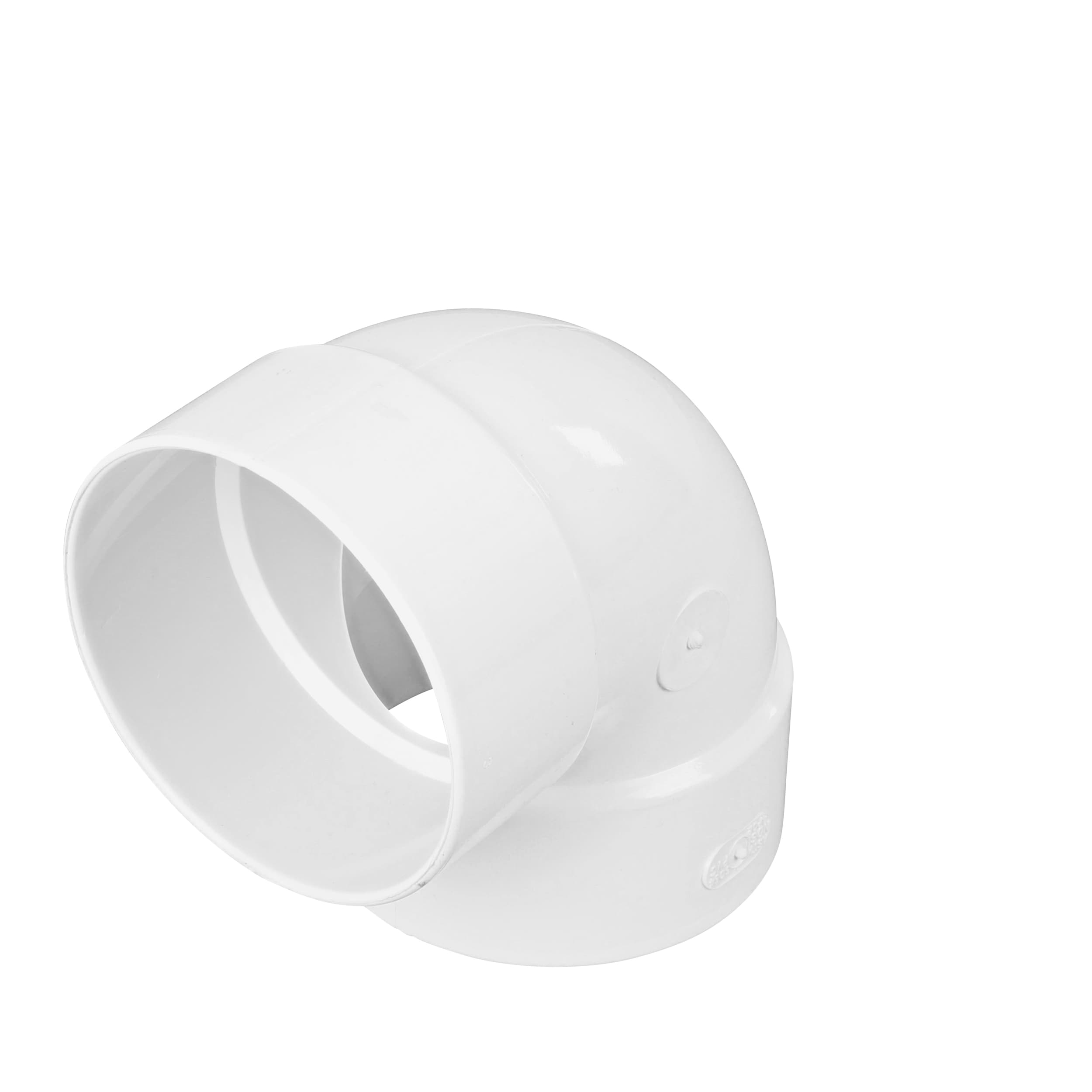 Elbow, 4" Hub White PVC 90 Degree Solvent Weld | 4P02